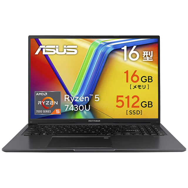 ASUS Vivobook 16 ノートパソコン M1605YA-R5165BW Windows11 Office