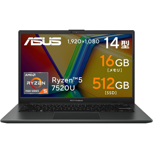 ASUS Vivobook Go 14 E1404FA ノートパソコン E1404FA-R5165WSBLE4