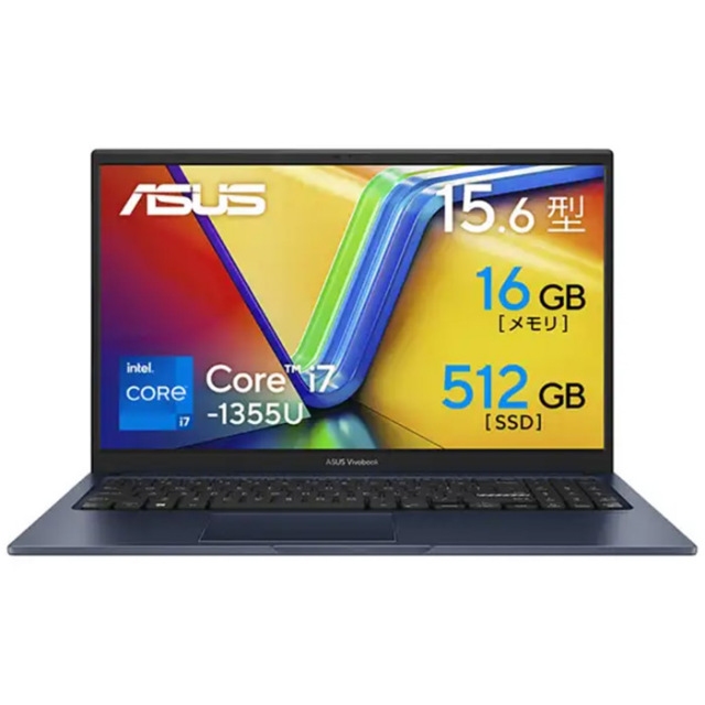 ASUS Vivobook 15 ノートパソコン X1504VA-I7165W Windows11 Office