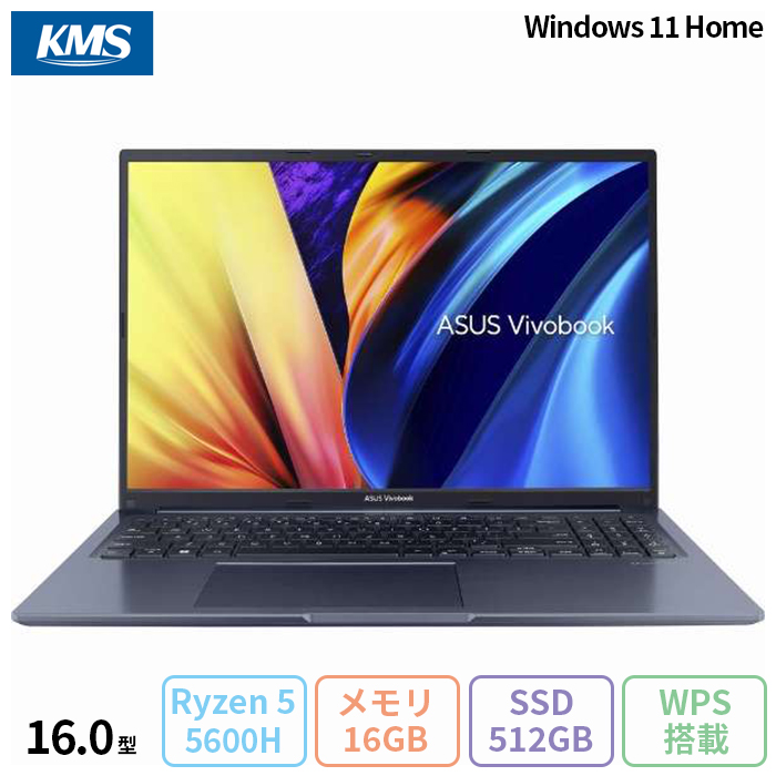 ASUS Vivobook 16X ノートパソコン M1603QA-MBR5165WBY Win11 Office 
