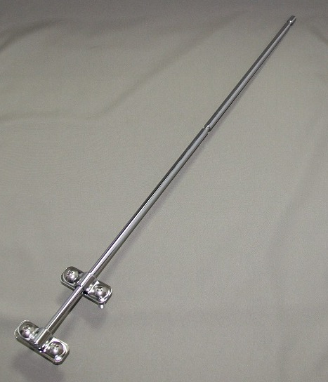旗棒　バンパー直付けタイプ クロームメッキ10mm 受注生産品
