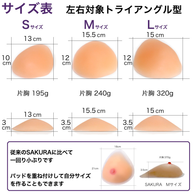 フローラトライアングルサイズ表