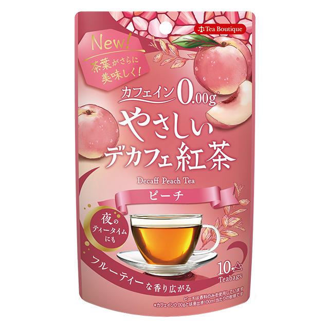 やさしいデカフェ紅茶　ピーチ