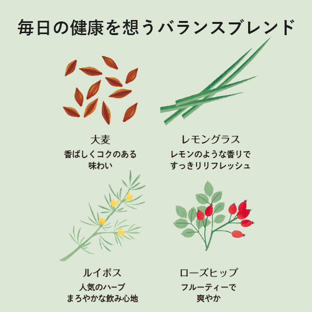 ルイボス大麦ブレンド茶