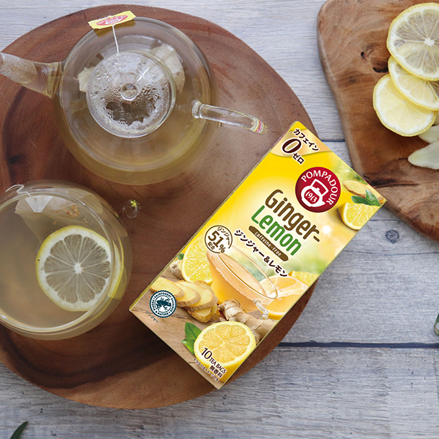 ポンパドール ジンジャー＆レモン 10ティーバッグ 品番71173 【世界の