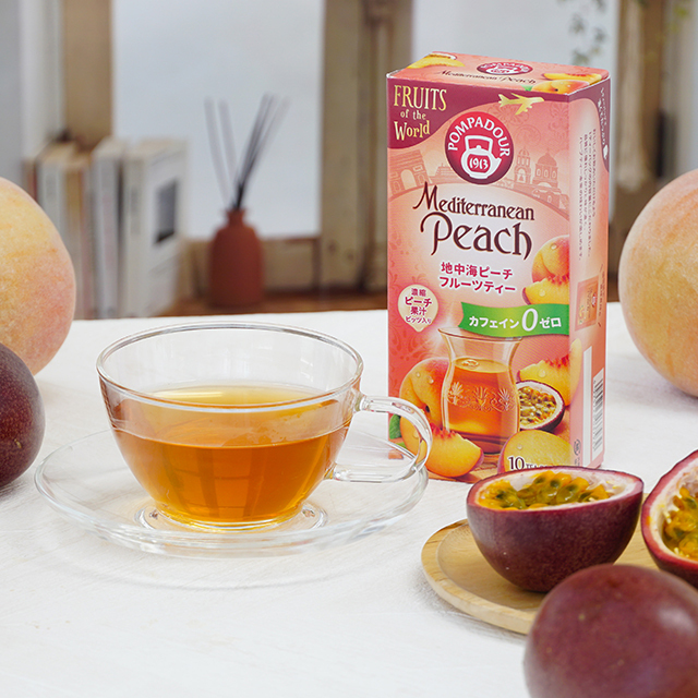 ポンパドール 地中海ピーチ 10ティーバッグ 品番73011【世界のお茶の