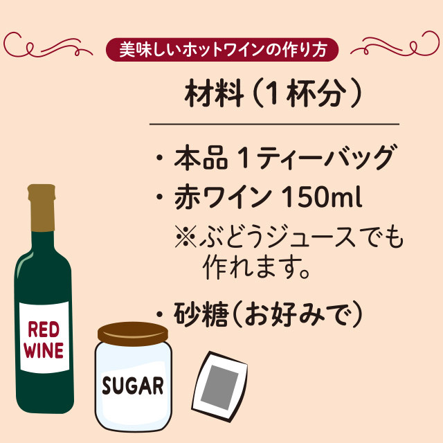 ホットワインハーブミックス　美味しい飲み方