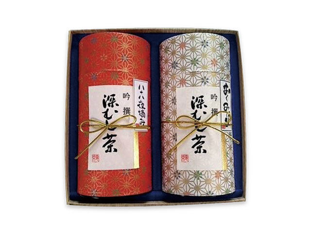【ギフト】極上深蒸し茶ギフトセット「香蘭」（八十八夜摘み 160g×1・おくみどり 160g×1）【ギフト包装無料】