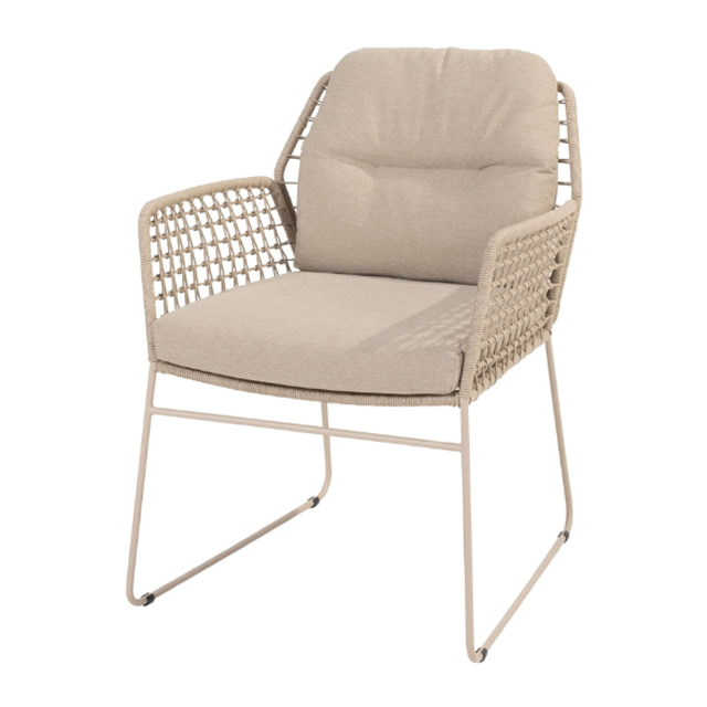 アルバーノ ロープ ダイニングチェアー + 純正クッション （ALBANO-91535）（海外在庫）