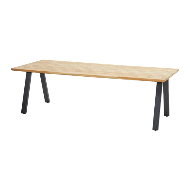 アンバサダー レクタングルチーク天板 ダイニングテーブル（アントラシット）（240cm）（AMBASSADOR-91222-91223）（海外在庫）