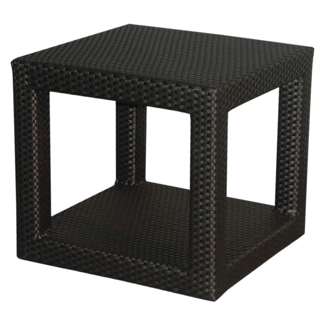 ブリーズ エンドテーブル + 強化ガラス天板 （BREEZE-AL-0509-ET-AD）