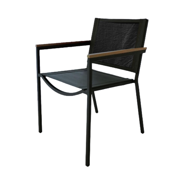 カンヌ ダイニングアームチェアー（ブラック） （CANNES-GVK9102BK）