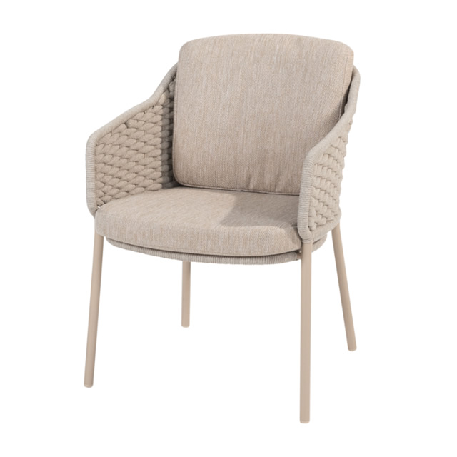 エロス 太ロープ ダイニングチェアー + 純正クッション （EROS-214053）（海外在庫）