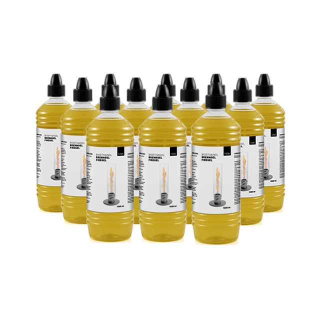 H&ouml;fats SPIN BIOETHANOL BOTTLE12 ホーファッツ スピン用 補充用バイオエタノールボトル 1000ml 12本セット （APS-SPIN-BIO-BOTTLE12）