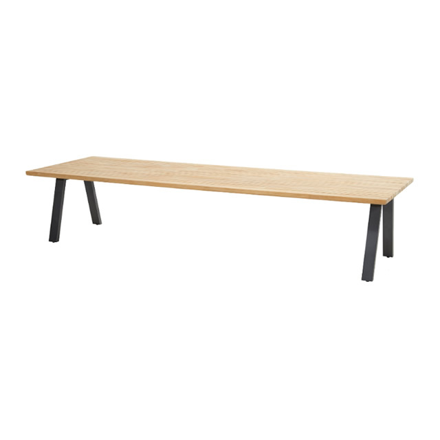 アンバサダー レクタングルチーク天板 ダイニングテーブル（ロータイプ）（280cm）（AMBASSADOR-91447-91448）（海外在庫）