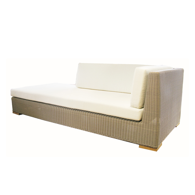 アンダマン ショートバック ソファ（左肘掛） + 純正クッション （ANDAMAN-AL-0821-SBL）