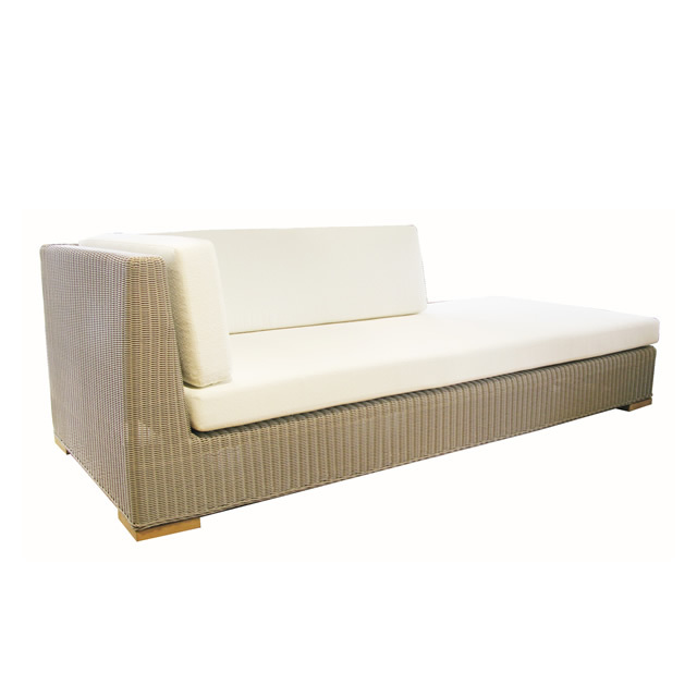 アンダマン ショートバック ソファ（右肘掛） + 純正クッション （ANDAMAN-AL-0821-SBR）