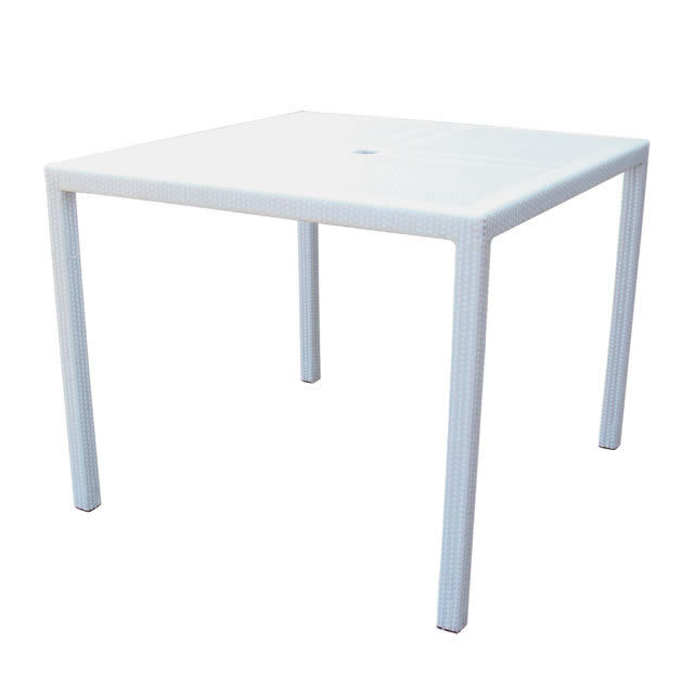 アクア ダイニングテーブル + 強化ガラス天板 （AQUA-AL-0652-PT90）