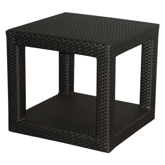 ブリーズ エンドテーブル + 強化ガラス天板 （BREEZE-AL-0509-ET-AD）