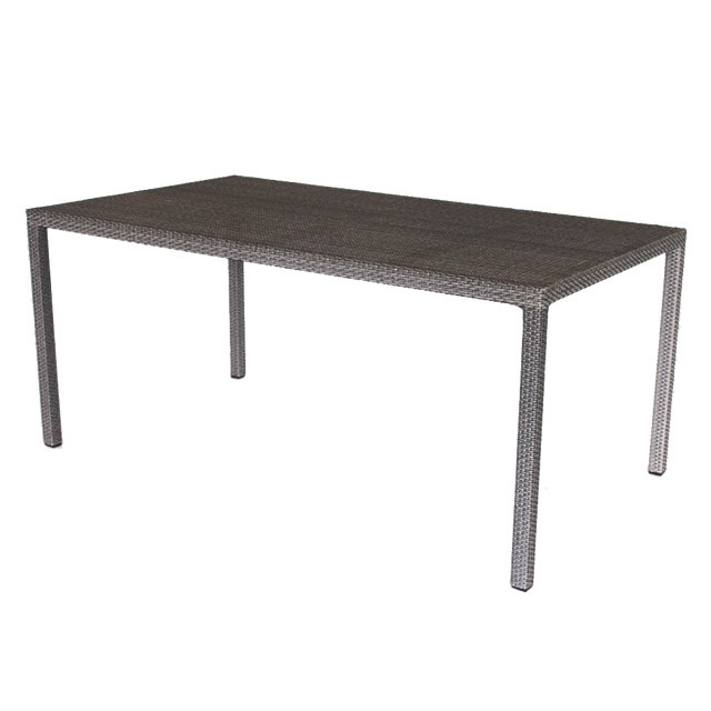 カンクン レクタングル ダイニングテーブル + 強化ガラス天板 （CANCUN-AL-0509-RCT）