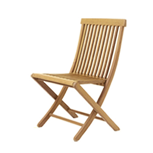 フォールディング サイドチェアー + 背面座面クッション（FOL-18）