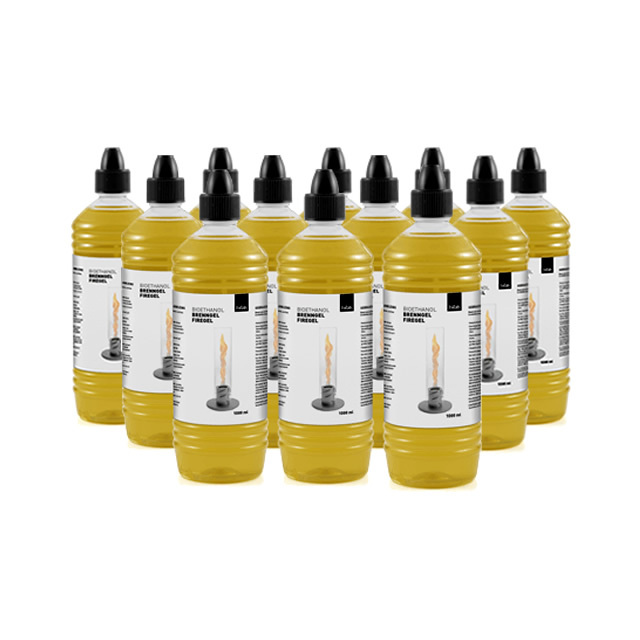 H&ouml;fats SPIN BIOETHANOL BOTTLE12 ホーファッツ スピン用 補充用バイオエタノールボトル 1000ml 12本セット （APS-SPIN-BIO-BOTTLE12）