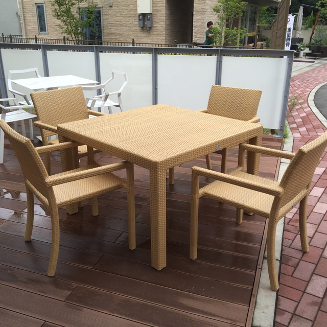 【展示品】 カンクン＆ブリーズ ダイニングセット H333（Honey）