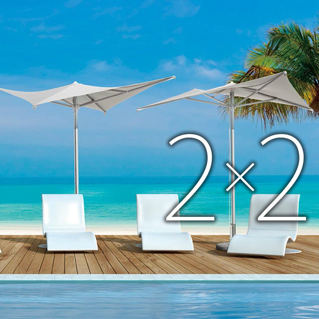 光と風が奏でる音楽のようなユニークモダンデザインガーデンパラソル （SCL-VL）