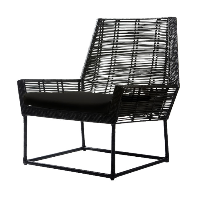 パリス ラウンジチェアーMN（ブラック） + 純正クッション （PARIS-GAG9015BK）