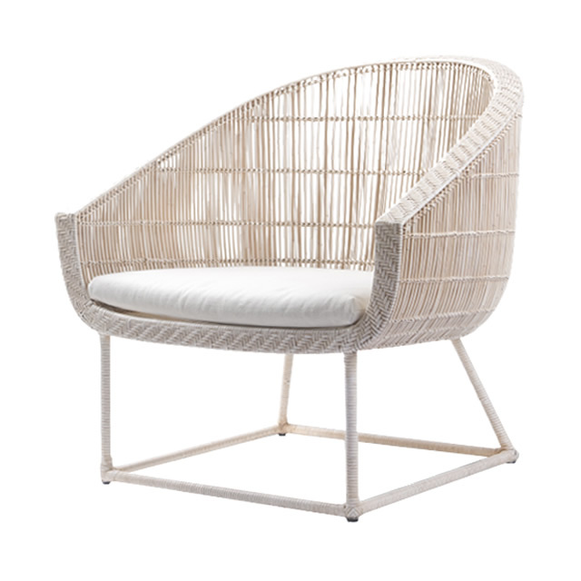 パリス ラウンジチェアーNP（ホワイト） + 純正クッション （PARIS-GAG9016WH）