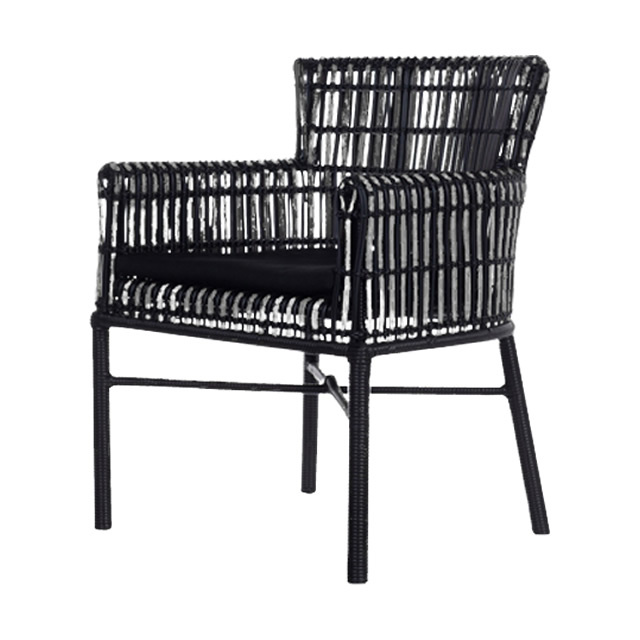 パリス ラウンジチェアーPM（ブラック） + 純正クッション （PARIS-GAG9020BK）