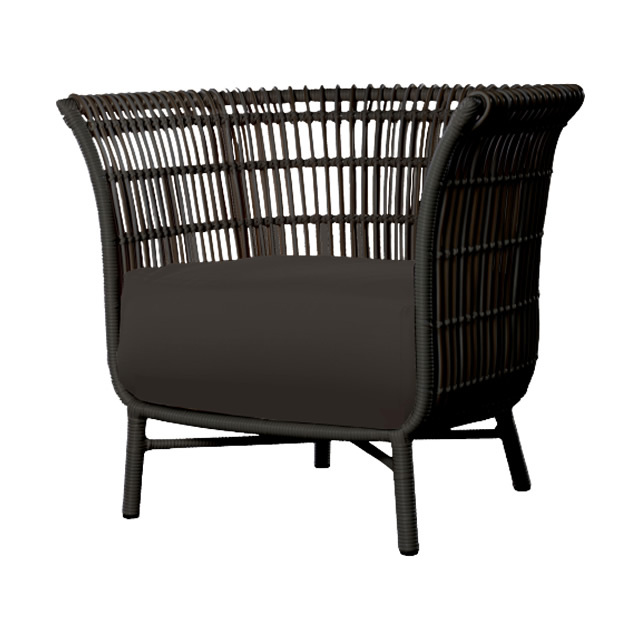 パリス ラウンジチェアーVE（ブラック） + 純正クッション （PARIS-GAG9011BK）