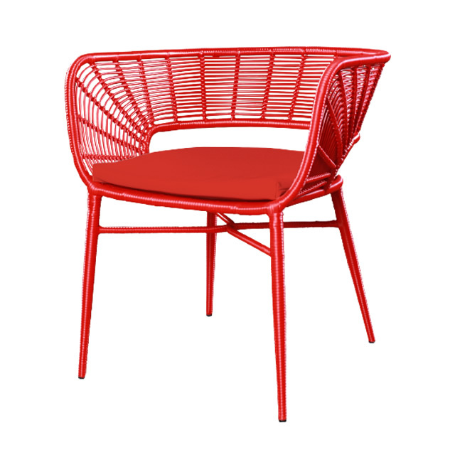 パリス オケーショナルチェアーNN（レッド） + 純正クッション （PARIS-GAG9005RD）