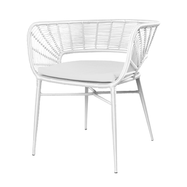 パリス オケーショナルチェアーNN（ホワイト） + 純正クッション （PARIS-GAG9005WH）