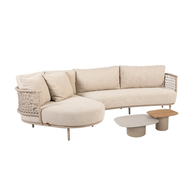 2月下旬お届け予定】 サルデーニャ デザインロープL字ソファセット