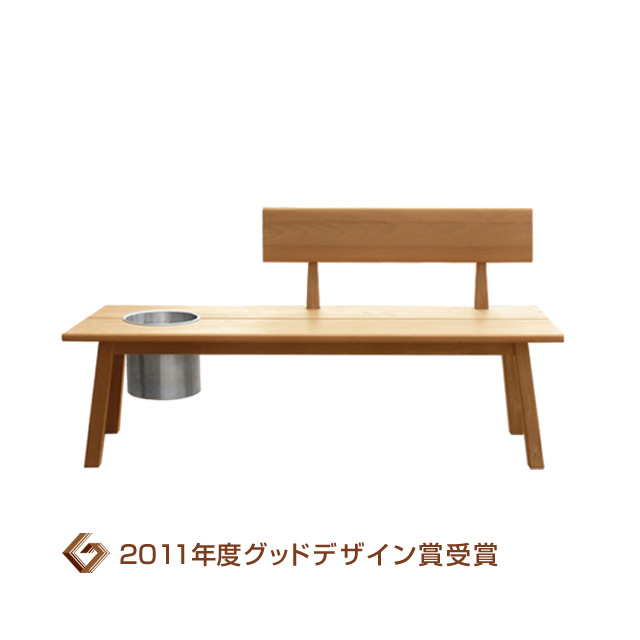 ティエラ ベンチ ハーフバック（左バック・右バスケット） （TIE-150D-LB-WR）