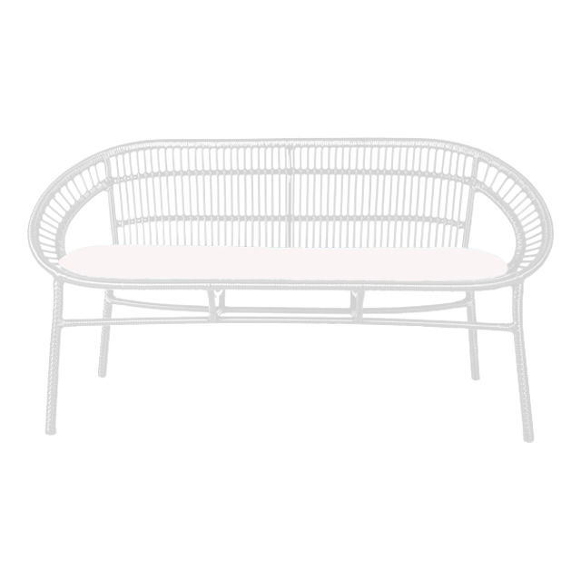 マルセイユ 2シートソファベンチCS（ホワイト） + 純正クッション （MARSEILLE-GTY9018WH）