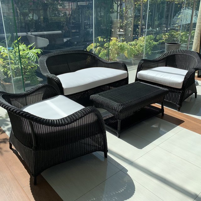 マイアミ オリエンタルデザインのガーデンソファセット （MIM-ST1