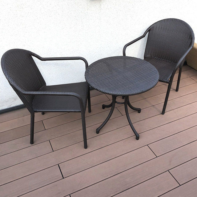 【展示品】 ミラン スタッキングチェアーダイニングセット （MLN-ST2） NC001（Mahogany）