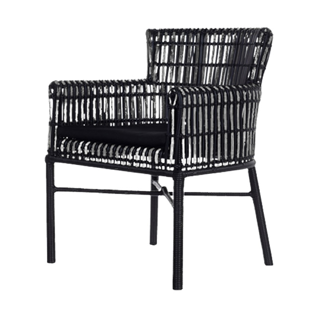 パリス ラウンジチェアーPM（ブラック） + 純正クッション （PARIS-GAG9020BK）