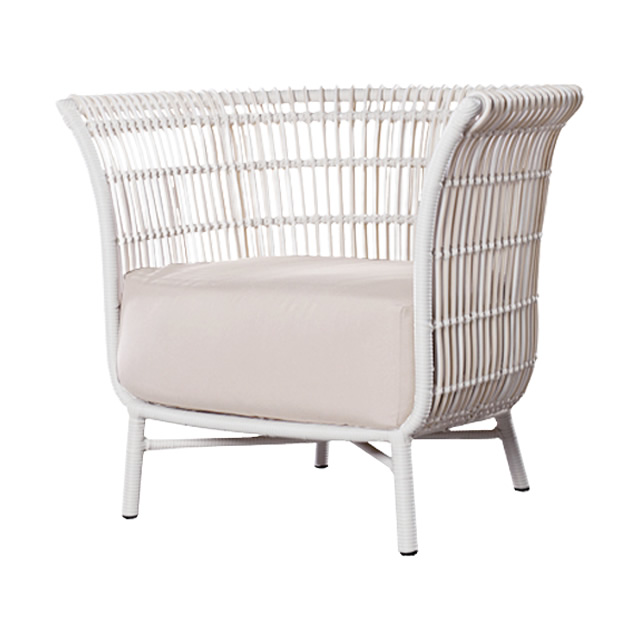 パリス ラウンジチェアーVE（ホワイト） + 純正クッション （PARIS-GAG9011WH）