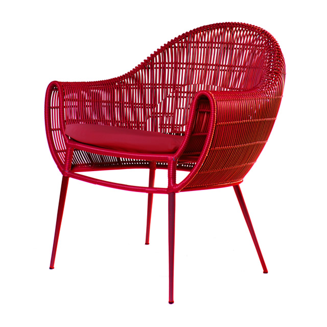 パリス オケーショナルチェアーDU（レッド） + 純正クッション （PARIS-GAG9002RD）