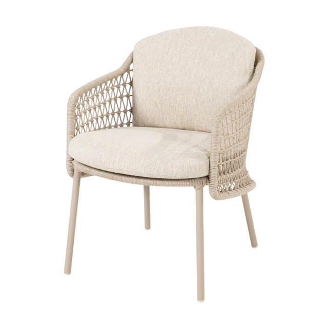 プッチーニ ロープ ダイニングチェアー + 純正クッション （PUCCINI-213935）（海外在庫）