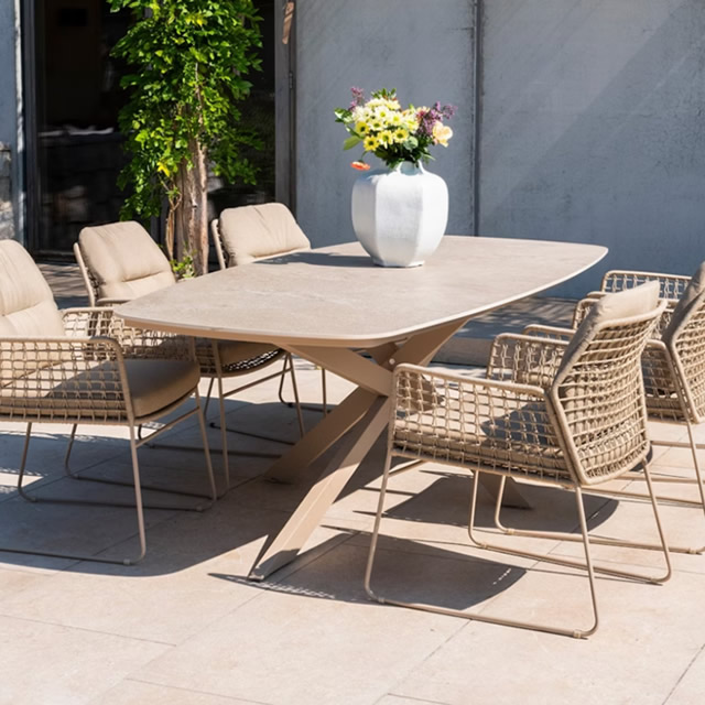 2月下旬お届け予定】 アルバーノ デザインロープチェアーとオーバル