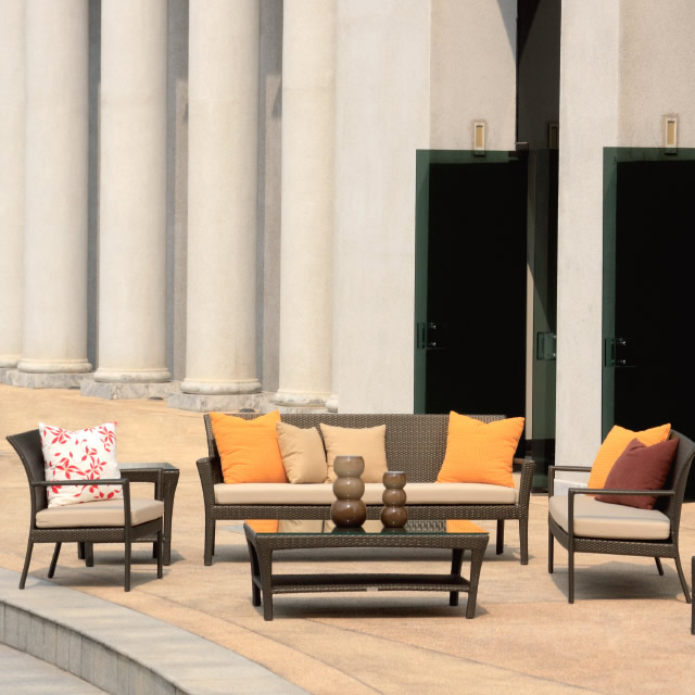 サマー シンプルスタイリッシュなベンチソファセット （SUM-ST1）