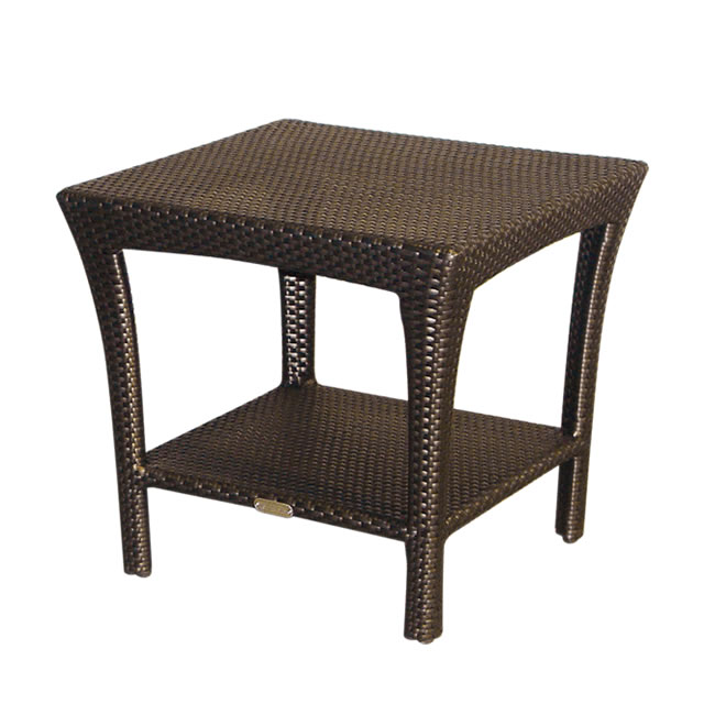 サマー エンドテーブル + 強化ガラス天板 （SUMMER-AL-0744-ET）