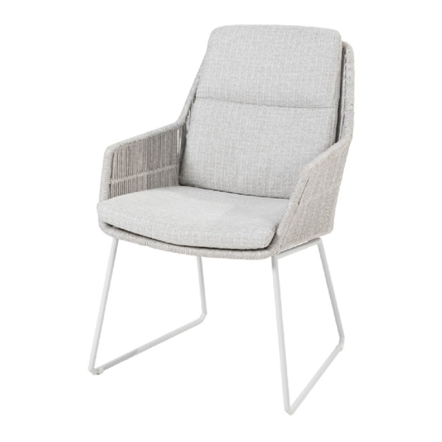 バレンシア ロープ ダイニングチェアー（フローズン） + 純正クッション （VALENCIA-213727）（海外在庫）