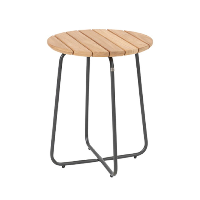 ヴェルディ ラウンドチーク天板 コーヒーテーブル（45cm）（VERDI-213971）（海外在庫）