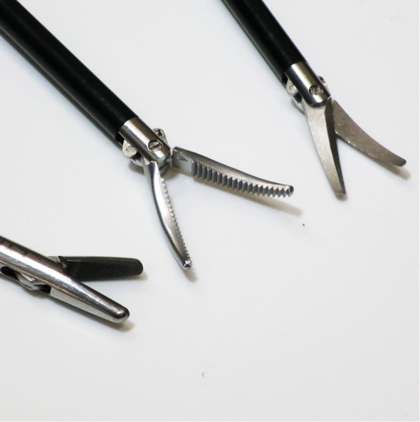 練習用持針器(ストレート）、鉗子、ハサミ3点セット
