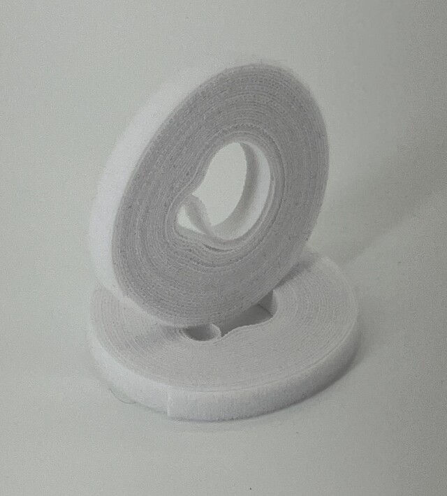 マジックテープ（ECOラク）白　幅10mm×5M